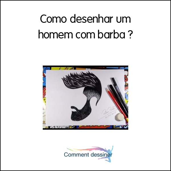 Como desenhar um homem com barba